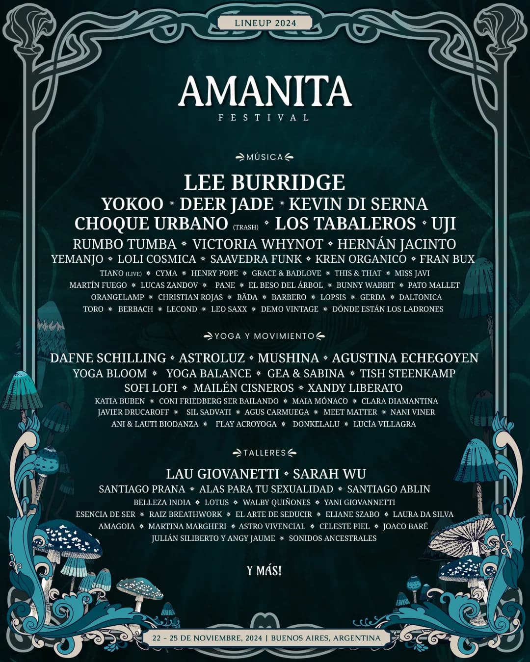 Amanita 2024 line-up