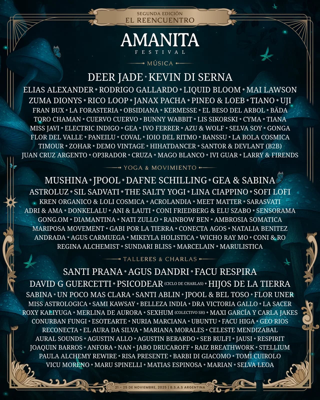 Amanita 2025 line-up