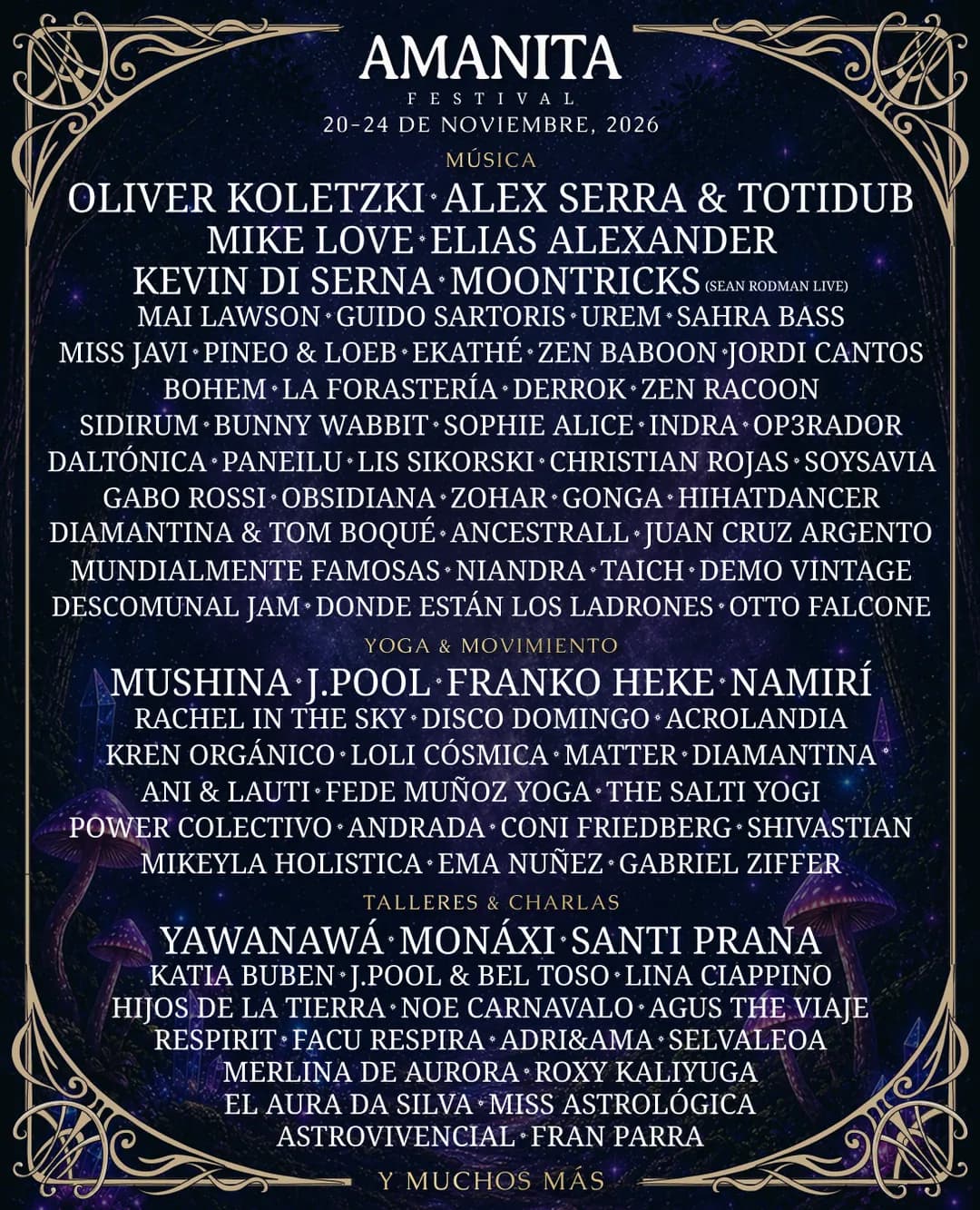 Amanita Festival 2026 lineup