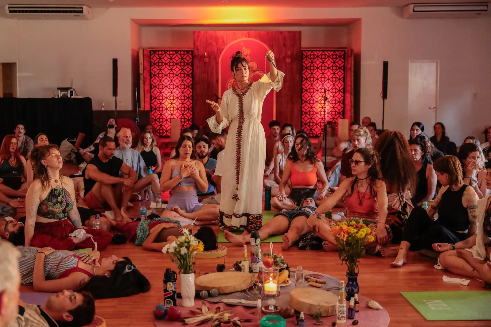 Meditation, breathwork and awareness practices at Amanita